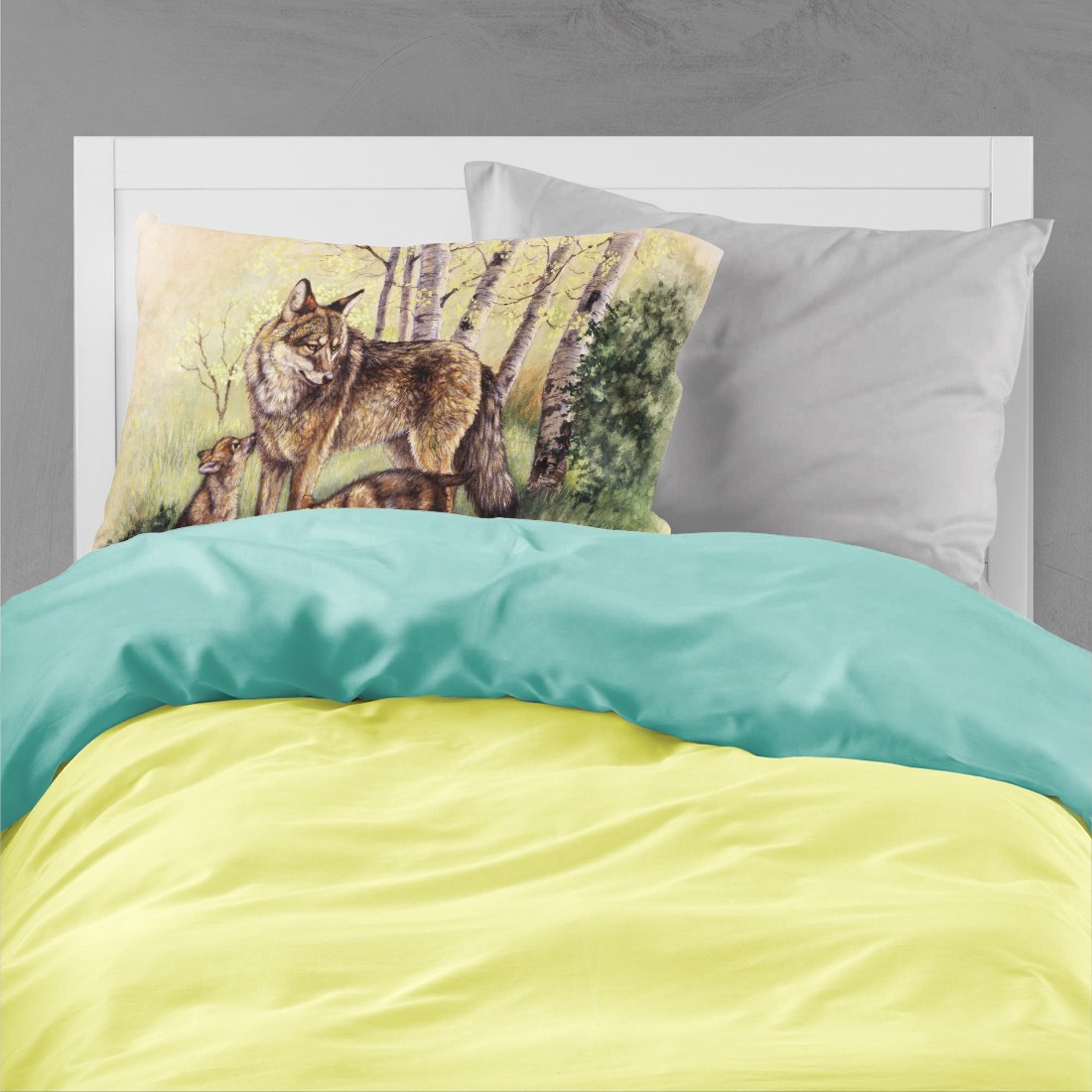 Federa Cuscino Standard Tesori Di Caroline Con Giraffe Di Daphne Baxter – Morbida E Traspirante, Multicolore - 4