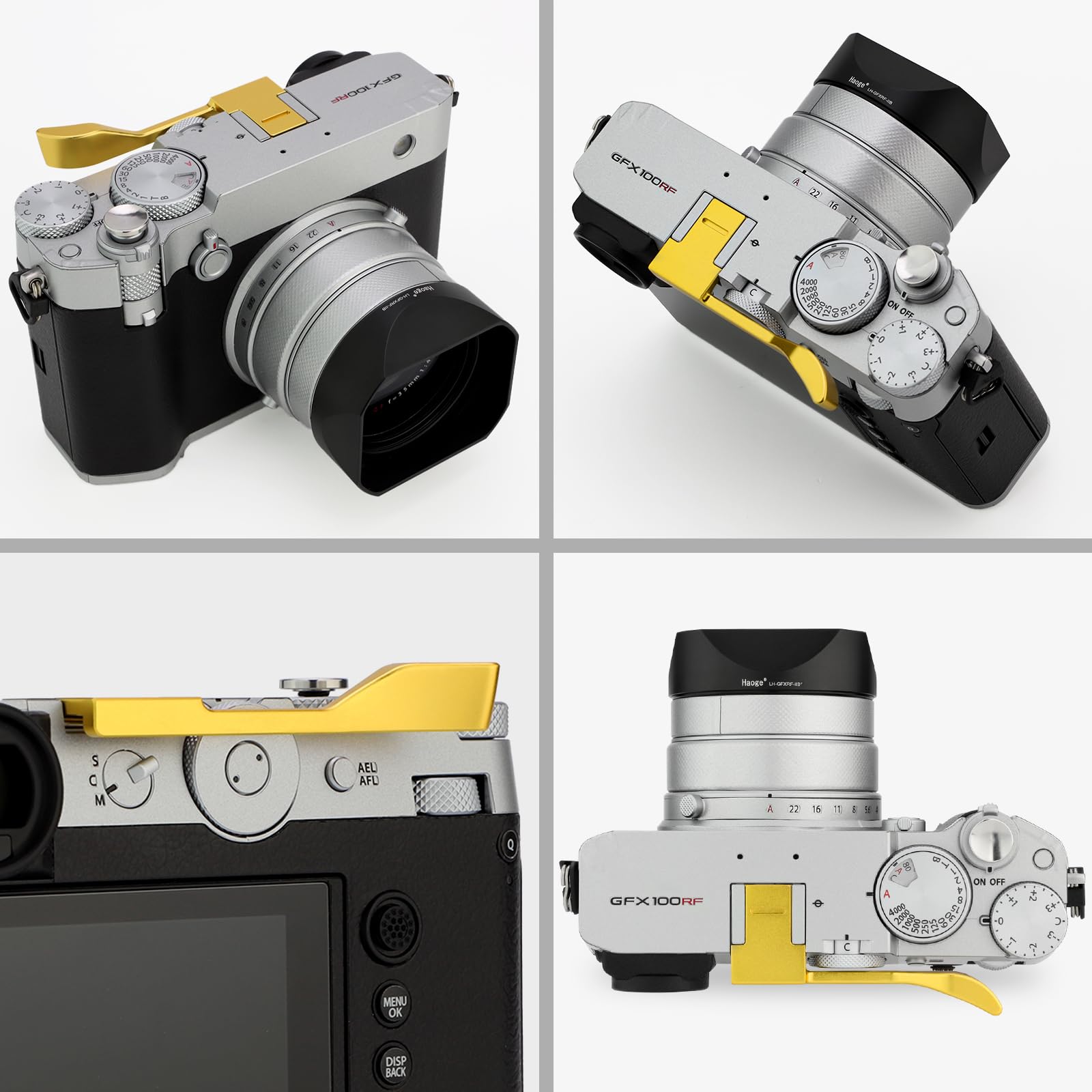 Amazon | Haoge メタル サムアップグリップ 富士フイルム GFX100RF