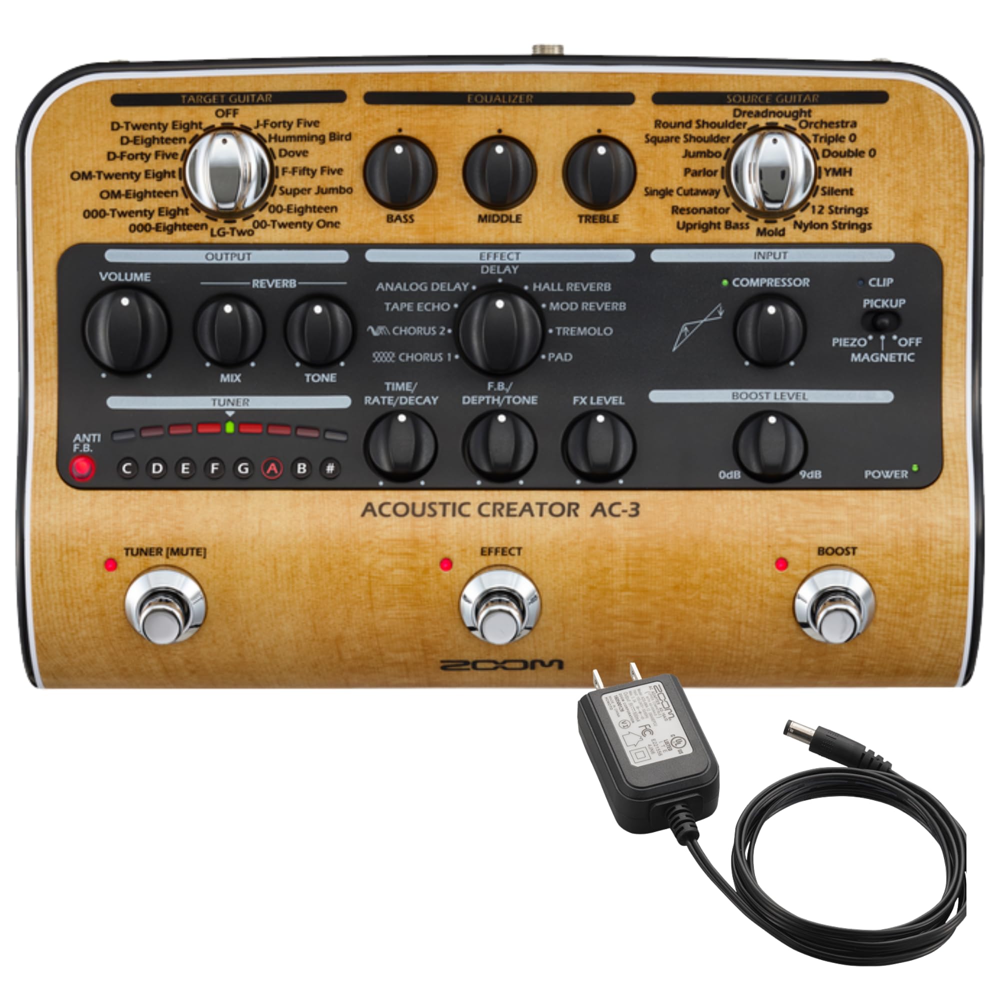 ZOOM AC-3 CREATORアコースティックギター用エフェクター Amazon.co.jp: ZOOM(ズーム)AC-3 アコースティックギター用