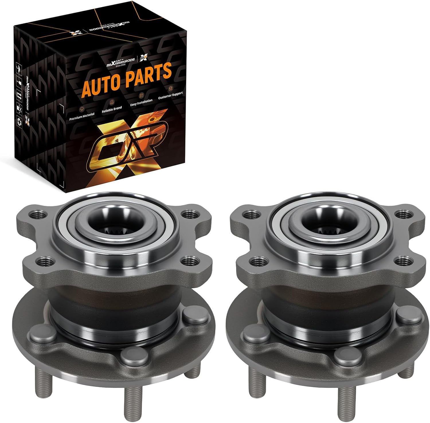 maXpeedingrods 2PCS 512500 Rear Wheel Bearing Hub Assembly for Ford Escape AWD 2013-2019, for Lincoln MKC AWD 2015-2016 5-Lug