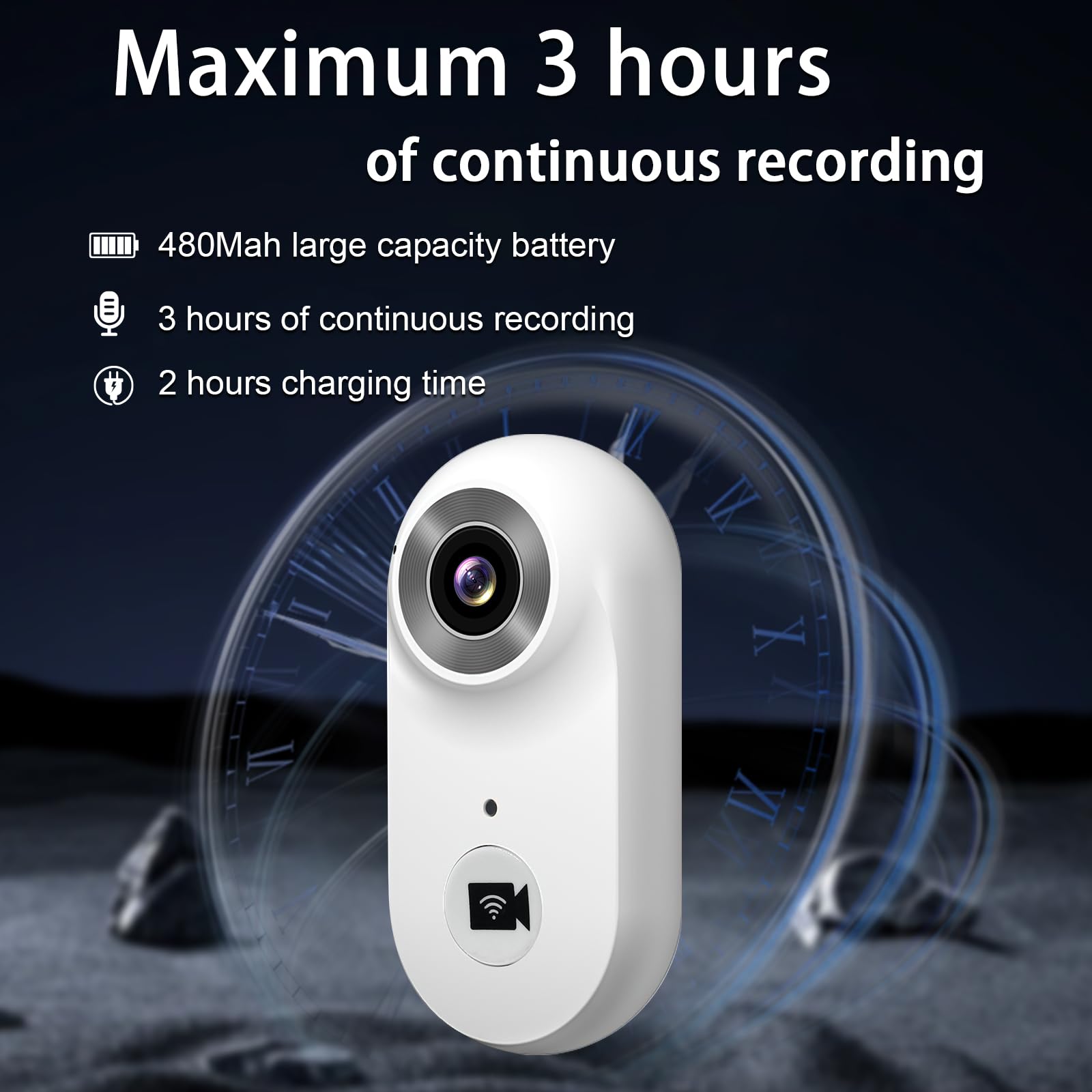 Yadayuki Action Cam, 1080P HD Sports Camera, 140° Helmet Camera, Mini caméscope avec Auto Night Vision and 0,59 Pouce Screen, bodycam for Motorcycle, Bicycle