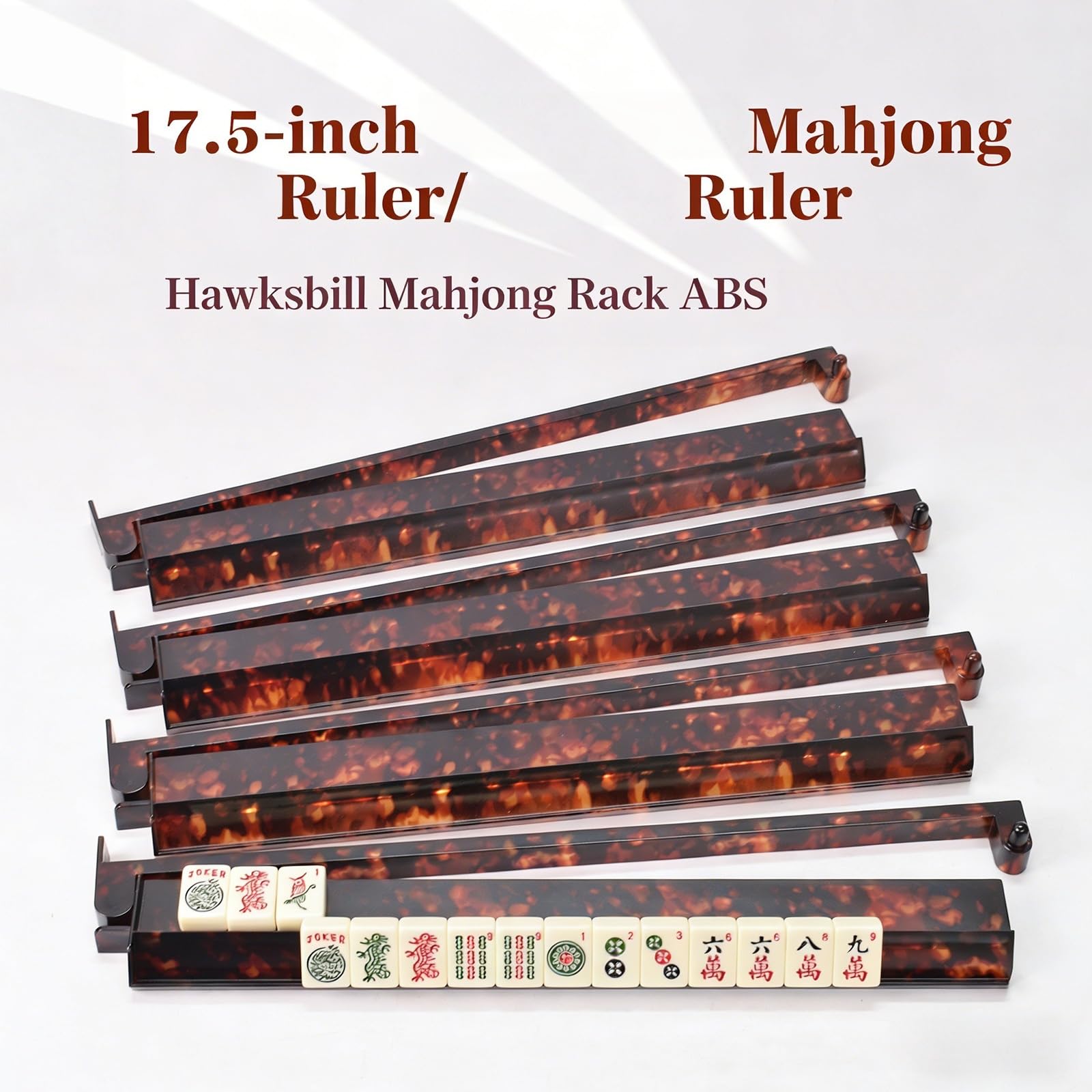 ABS Mahjong Pusher Set 4 pezzi 44,5 cm per attività di gruppo