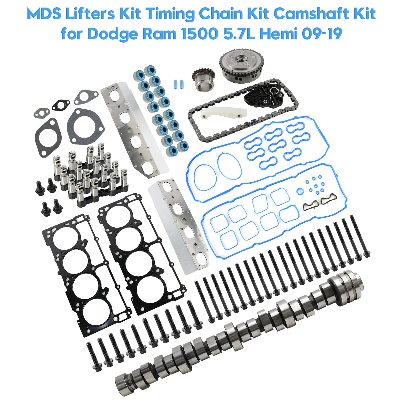 Topteng MDS Lifters Kit Timing Chain Kit Nockenwellen Kit Passend für Dodge Ram 1500 5.7L Hemi 09-19