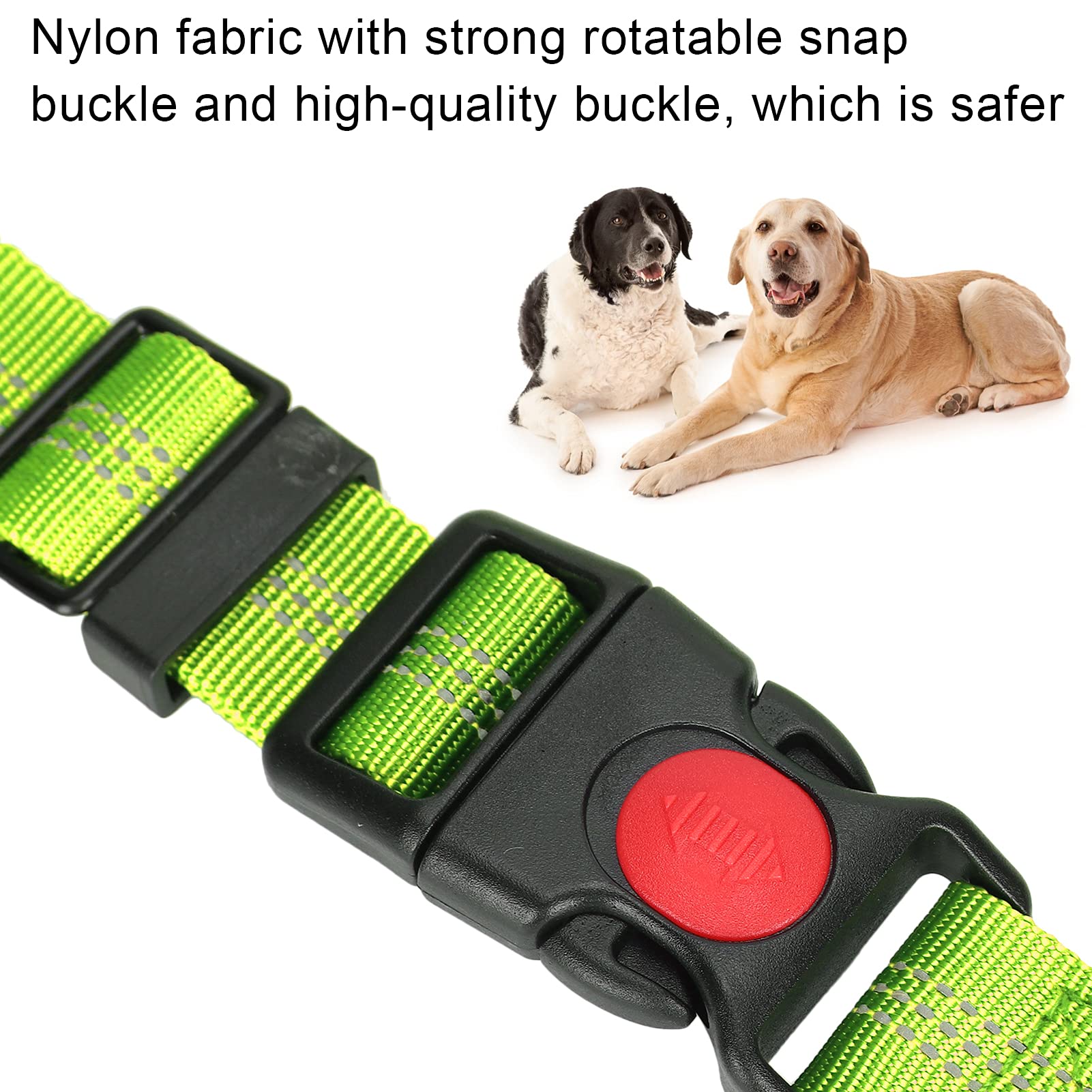 Dog Seat Belt For Car, Crash Tested Dog Seat Belt Dog Restraints Vehicle Seatbelts Harness Puppy Safety Harness Dog Nylon Reflective Safety Seatbelt Strap Dog Car Harness For