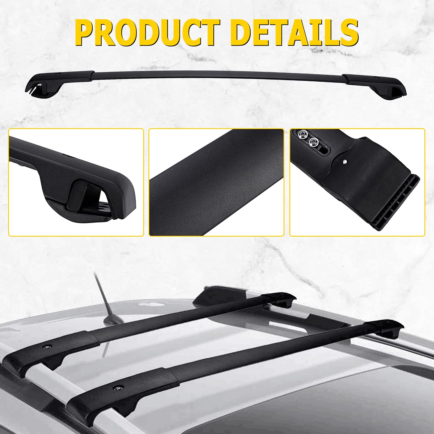 AUXMART Roof Rack Cross Bars Fit for Subaru Forester 2014 2015 2016