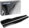 x xotic tech Universal Car Side Skirt Rocker Panel Extension Left/Right Lower Side Skirts Splitters Diffuser Winglet Wings Body Kit Fits Universal Vehicles 29 (Carbon Fiber Black) 2PCs