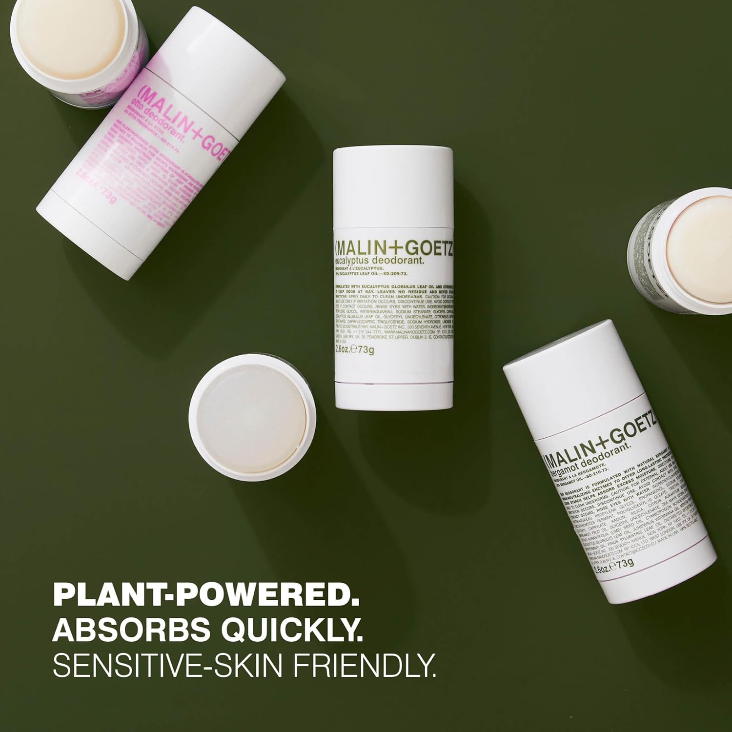 MALIN+GOETZ Deodorant | Eucalyptus, Bergamot, Otto Scents | Aluminum-Free, Residue-Free, Refreshing Gel Stick Formula | Vegan & Cruelty-Free (2.6oz & 1oz Sizes) - Image 5