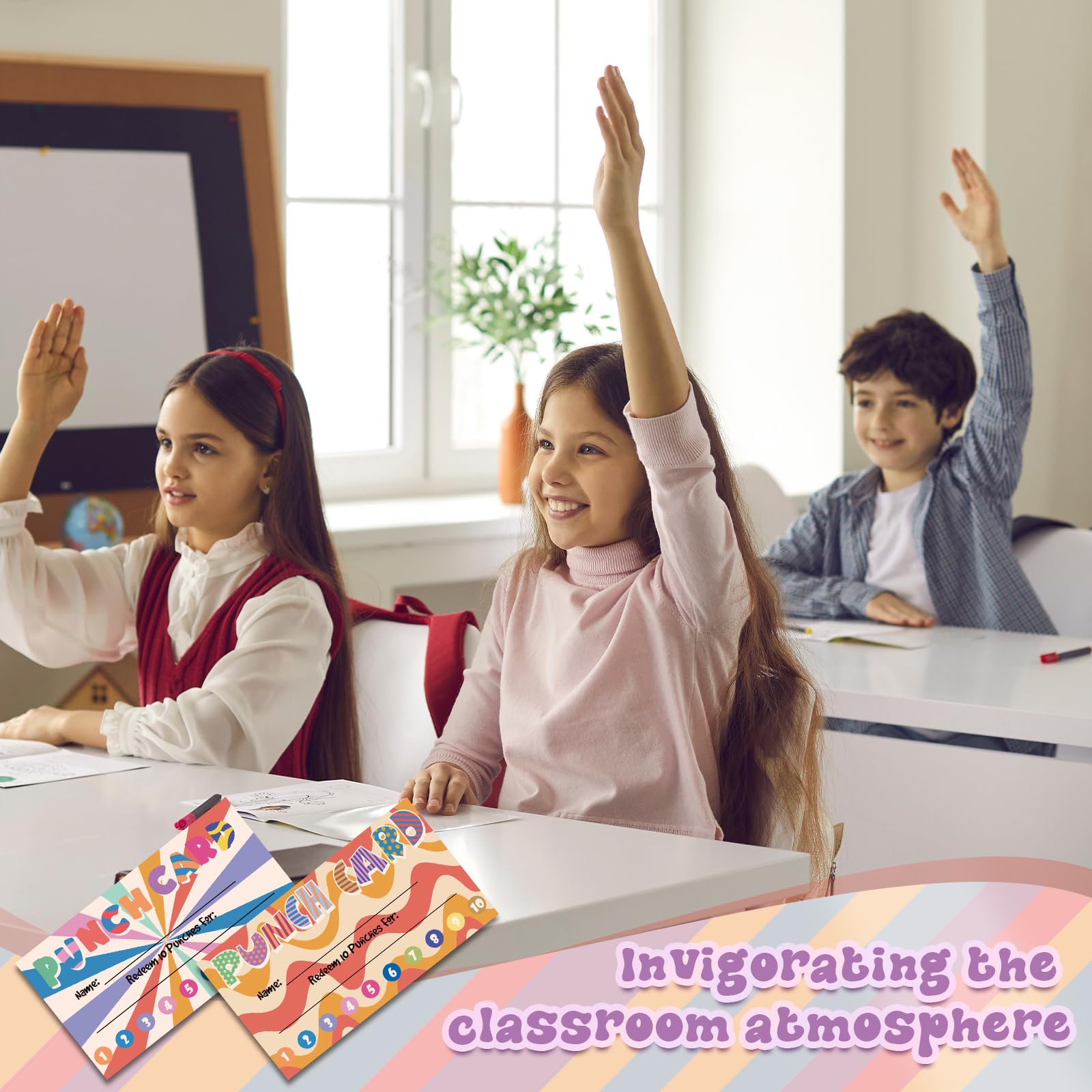 100 Tarjetas Perforadas, Tarjetas De Recompensa De Fidelidad De Incentivo, Tarjetas De Fidelidad