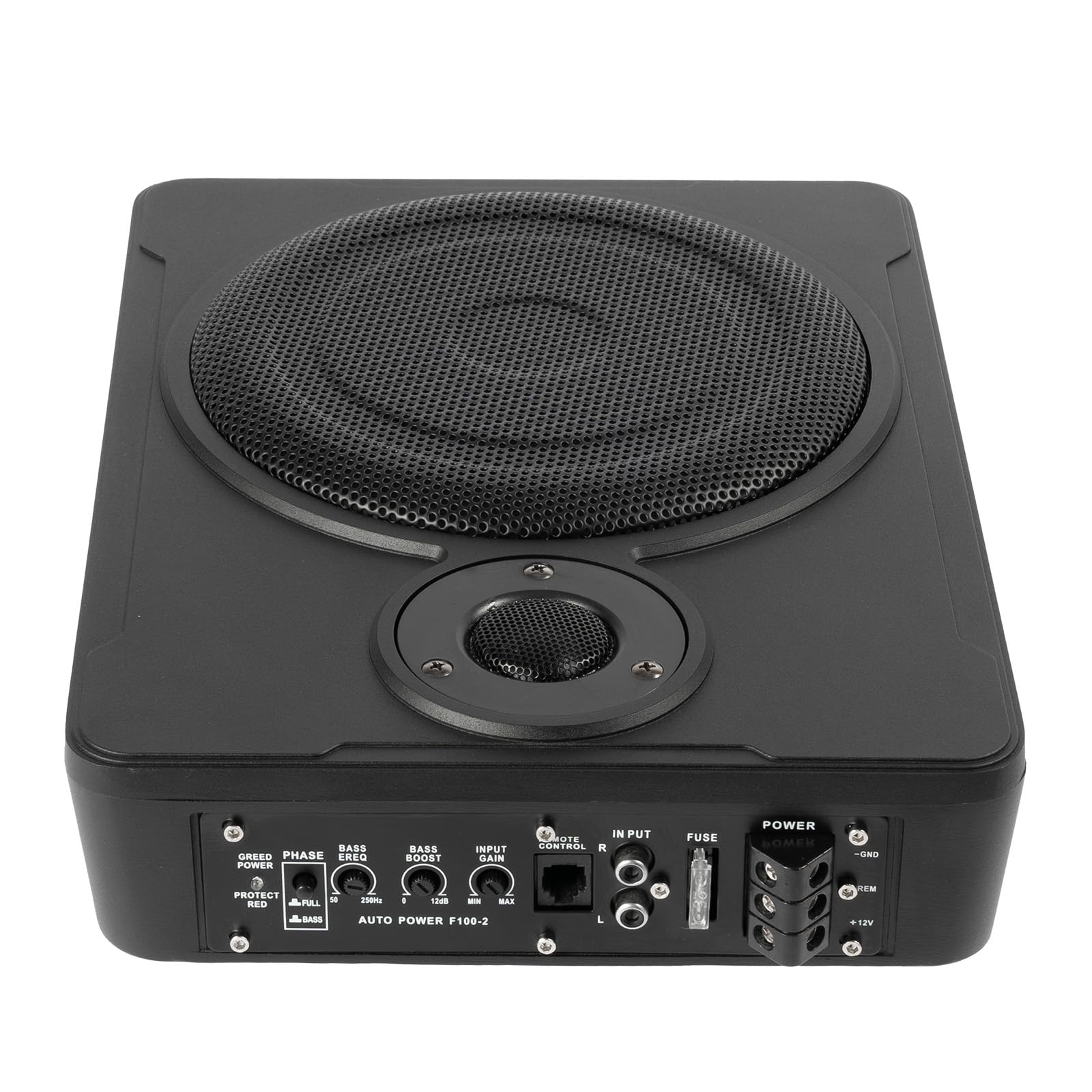 Subwoofer attivo per auto, 300 W, altoparlante Bassbox stereo, doppia modalità con protezione da surriscaldamento, altoparlanti audio subwoofer con amplificatore integrato, per auto e camion (31,5 x