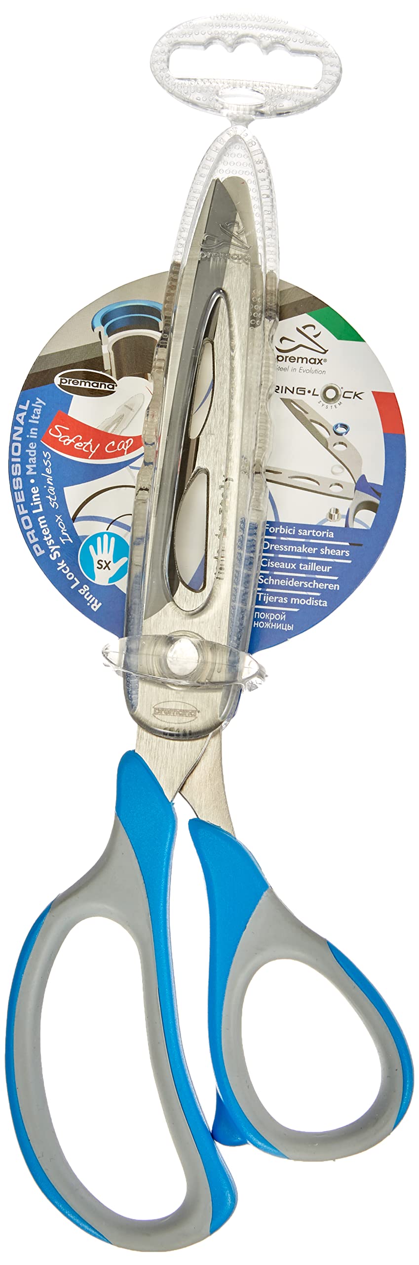 Premax 11603 Schneiderschere für Linkshaender, Ring Lock Line
