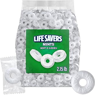 Wint O Green Hard Candy 2lb + 2oz Bulk Pack of Mints Individually Wrapped Bulk Mints for Parties and Events Ideal Wintermint Candy for Refreshing Breath and Enjoyable Snacking