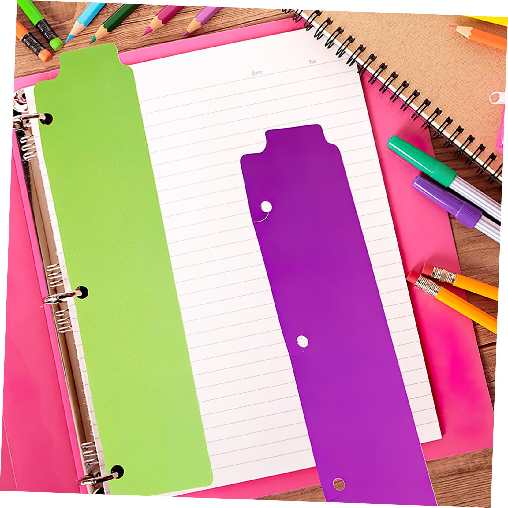 ARTIBETTER 12 Set 12 Set Di Segnalibri Per Raccoglitori Quaderni Con Linguette Divisori Rimovibili Divisori Per Indice Divisori Per Linguette Diari Raccoglitori A Fogli 5 pezzi * 12