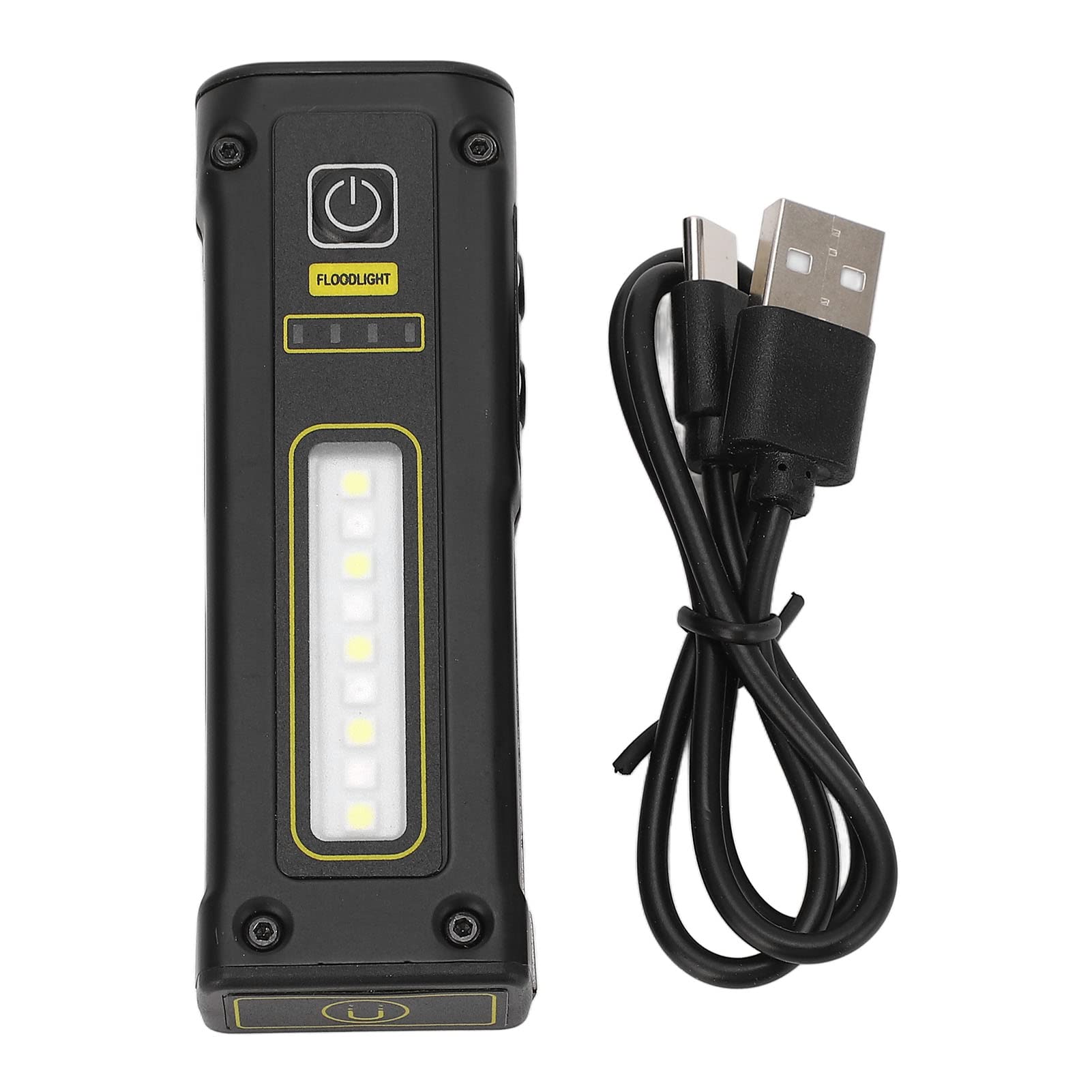 NDNCZDHC LED Flashlight, 1500mAh Rechargeable Flashlights 3 Modes Waterproof Flash Lights with Strong Light, Red Light, Blue Red Light Flashing