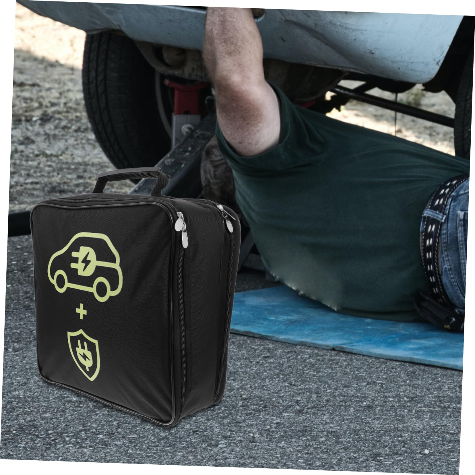 Cabilock Bolsa De Almacenamiento para De Carga Organizador De Cables para Vehículos Eléctricos para Cargadores Eléctricos Protección Maletero De Automóvil