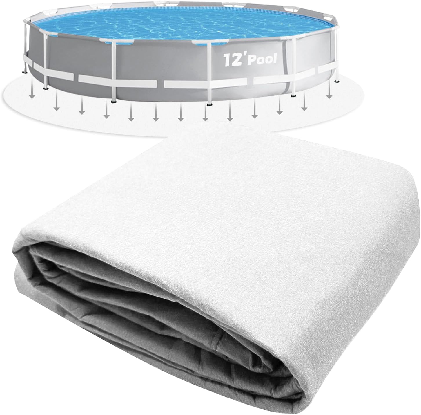 Pool Helper 12Foot Round Pool Pads for Above Ground Pool