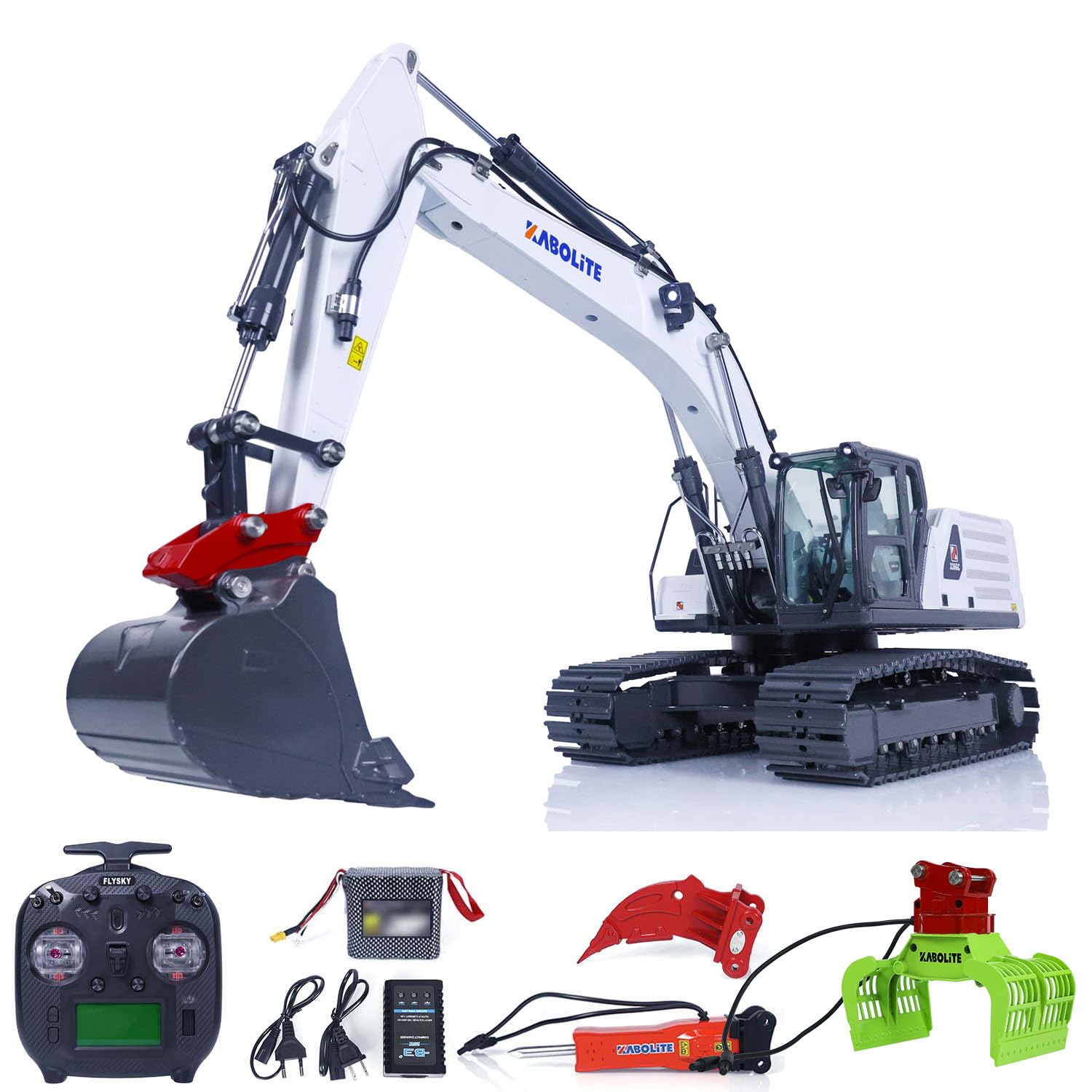 Kabolite K961S 1/18 RC Pelle hydraulique HUINA Version améliorée K336GC Digger