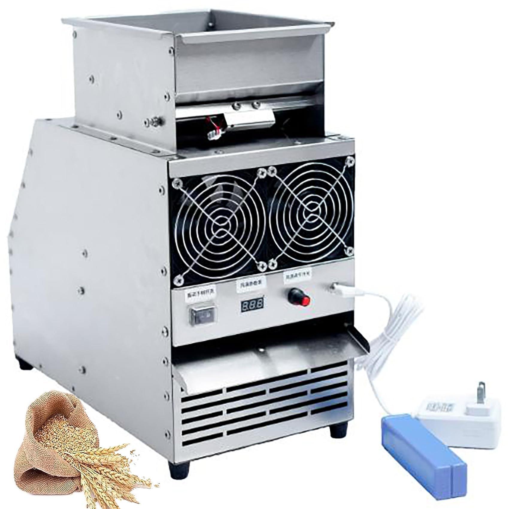 Amazon | 電動穀物脱穀機 もみがら・米・小麦・そば・大豆・ごま対応