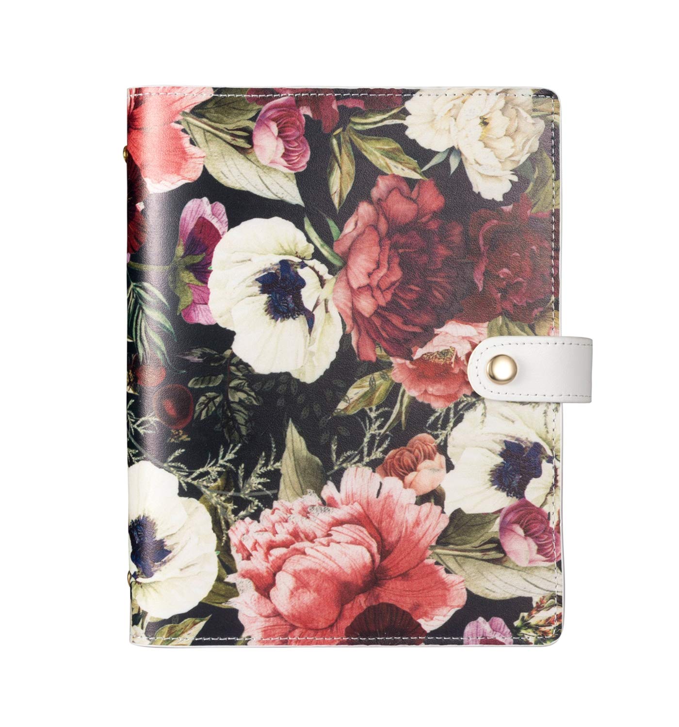 Regenerated Leather Journal Travel Composition Notebook Filofax Planner Organiser Personal Memo (Redrose, A5)