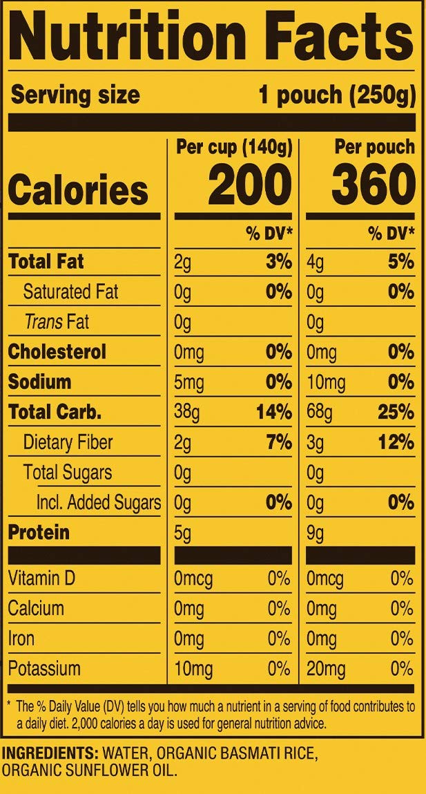 Buy Tasty Bite, Organic Basmati Rice, 8.8 Oz Online at Lowest Price in