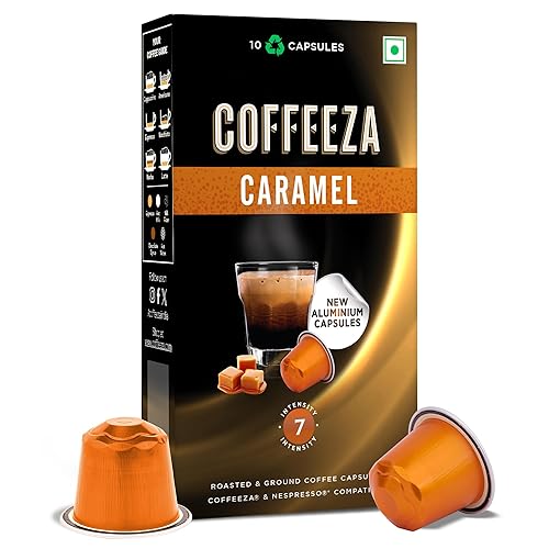 Miniatura 7 de Date un capricho con la dulzura acogedora del caramelo mantecoso con las cápsulas de café de caramelo de Coffeeza  Intensidad  7, paquete de 3  30