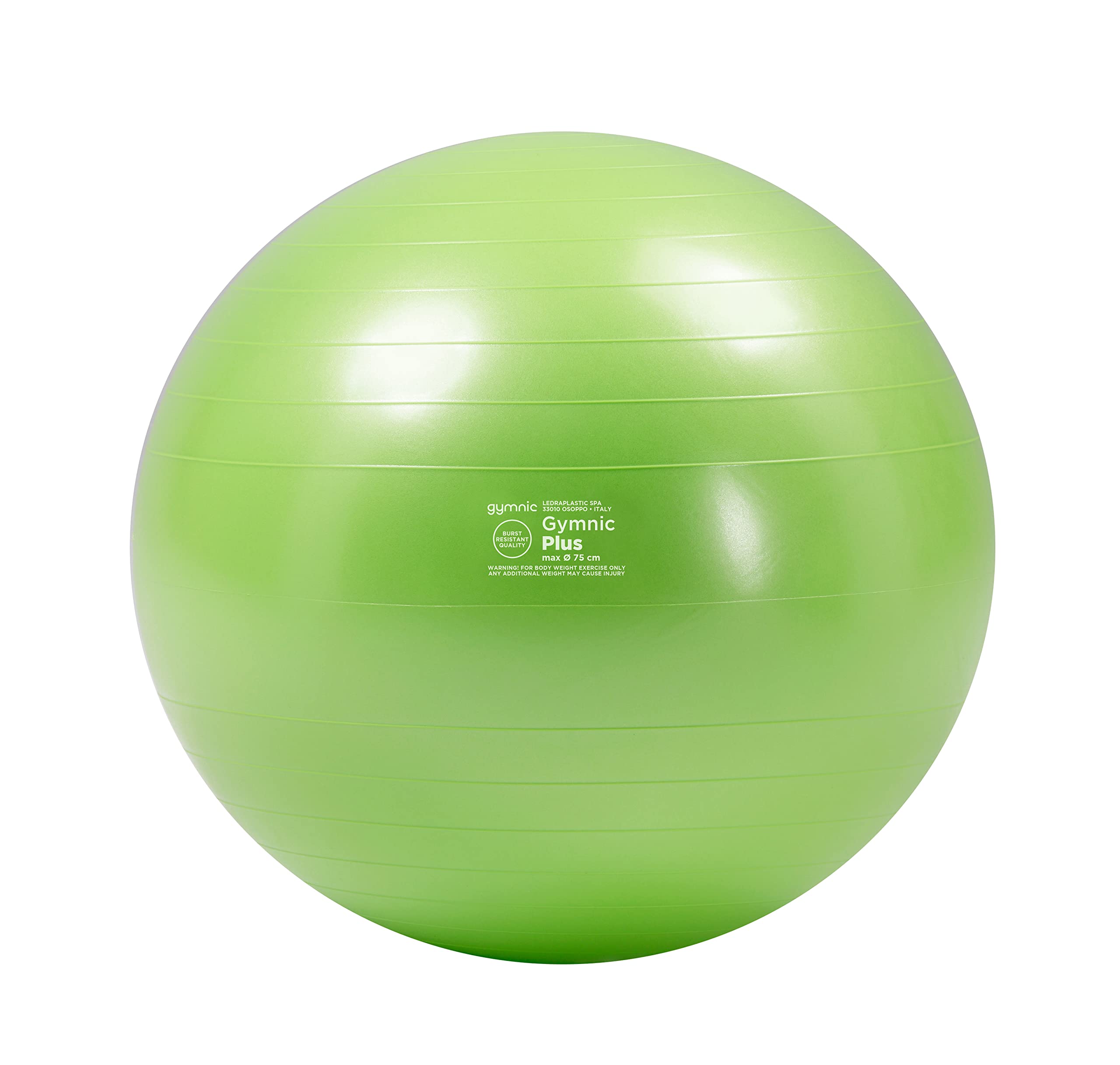 Gymnic Plus Balón de Fitness, Ideal para Fisioterapia, Fitness y rehabilitación, Ejercicios posturales, sedestación dinámica y Entrenamiento Funcional