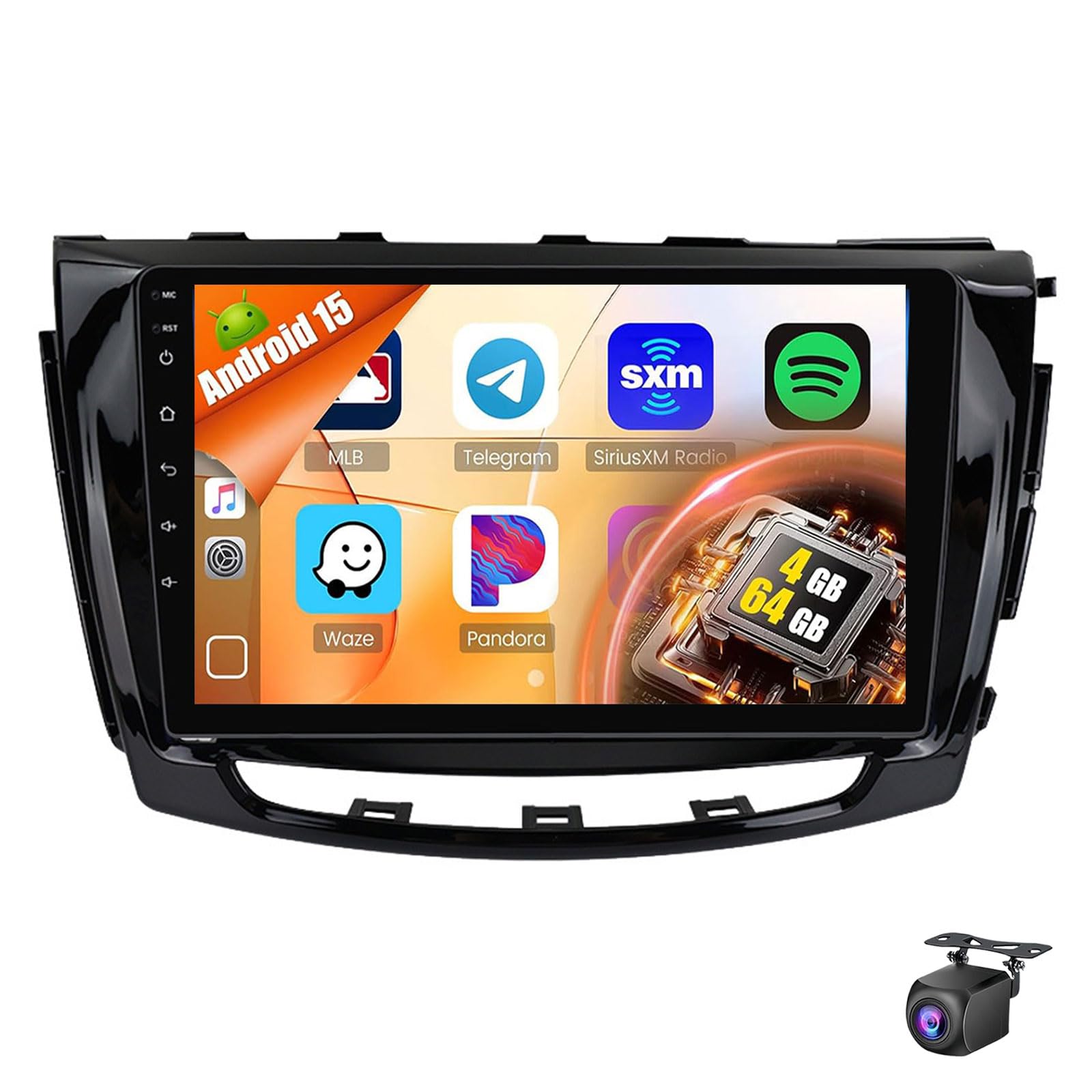Car Radio For GWM Steed 6 2018-2021 - Wireless Carplay And Android Auto - 9 Inch Touchscreen Android Car Stereo - DSP/GPS Navigation/SWC/WiFi/Bluetooth/FM/RDS + AHD Backup Camera(Size:8Core 6+128G)