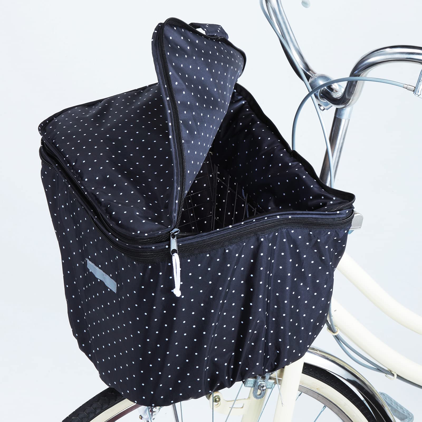 Amazon | 自転車 カゴカバー 前カゴ用容量アップバスケットカバー