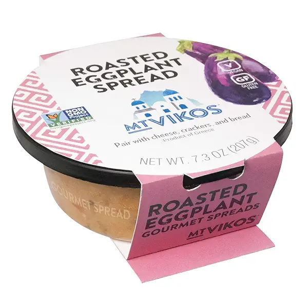 Mt Vikos, Roasted Eggplant Spread, 7.3 oz 1
