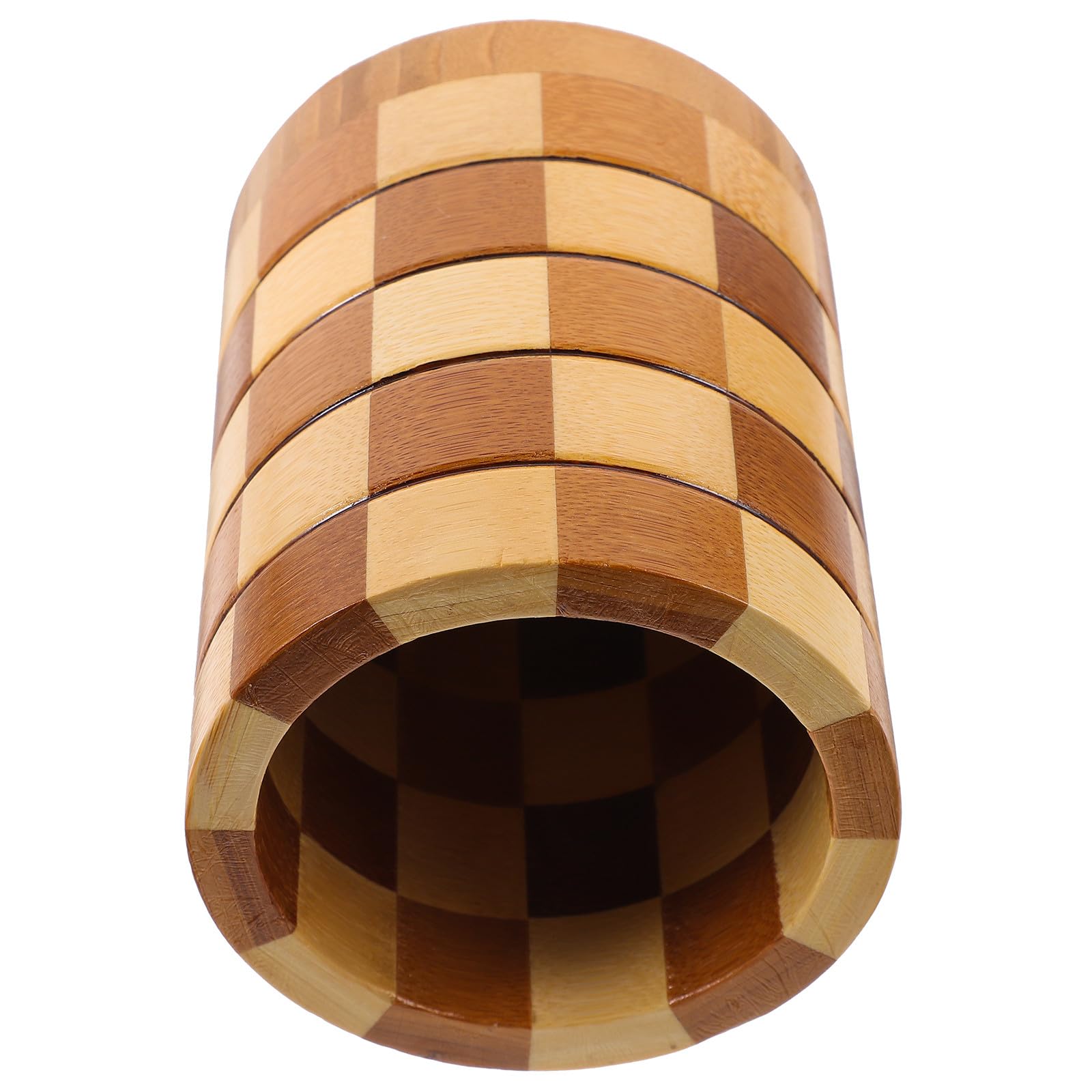 YUEKOPOU Wood Utensil Crock Multicolor 12.5x10x10cm Chopsticks Holder