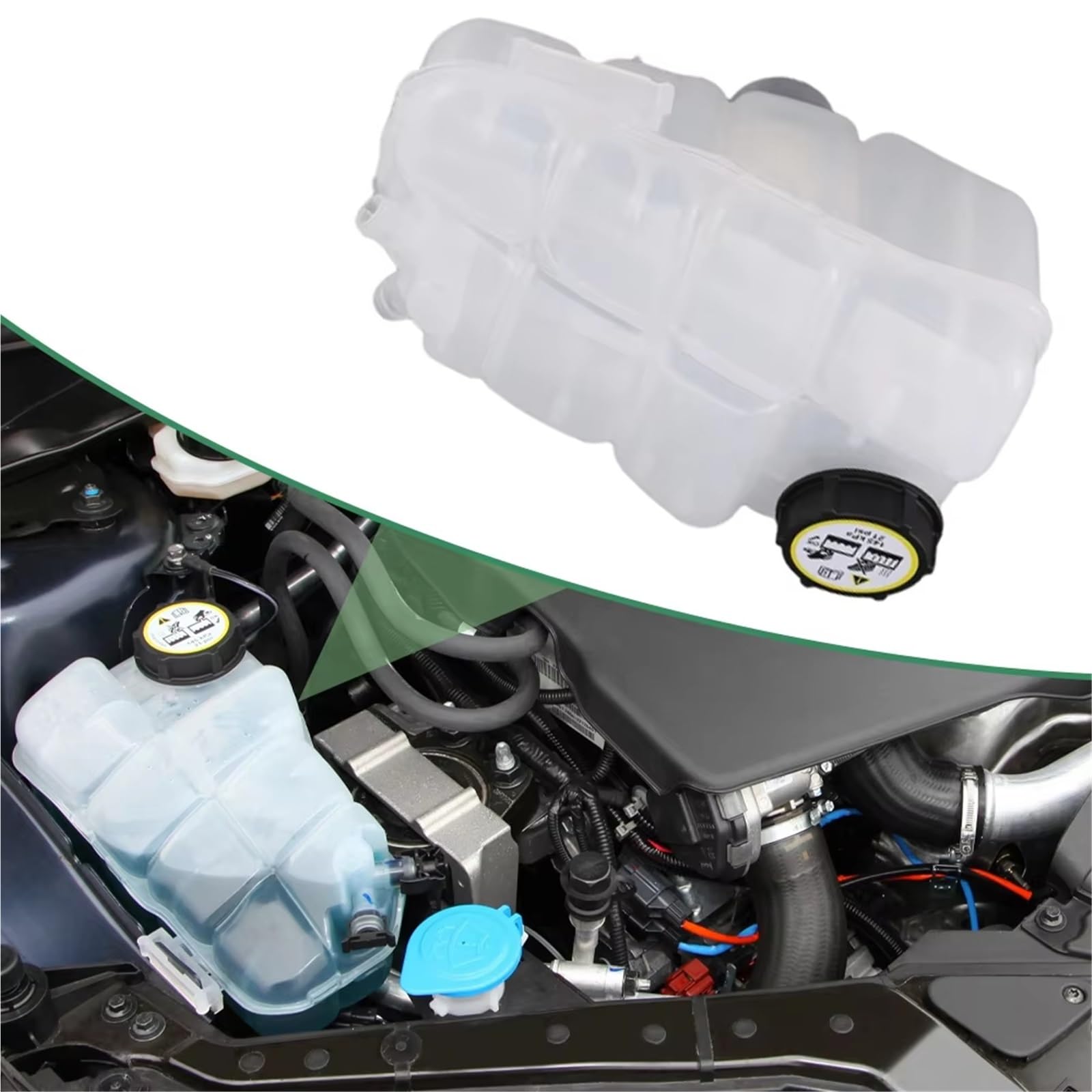 Compatible Con Volvo Para V40 1.6T 2012 2013 2014 2015 2016 2017 2018 Botella De Depósito De Desbordamiento De Refrigerante Con Tapa OEM: 17137647283