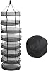 Herb Drying Rack Collapsible, 8 Layer Hanging Dry Net Rack for Hydroponic Herb Pot Vegetable Fruit Flower Buds or Clothes Laundry