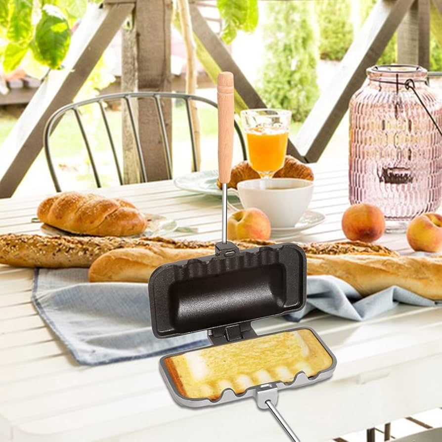 ベージュ ノンスティックホットサンドメーカー Amazon｜サンドイッチメーカーパン、ホットドッグプレス、ノン