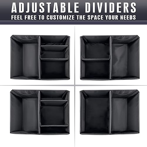 Miniatura 5 de Champkey Organizador de maletero de golf, portátil y plegable, ideal para viajes, golf y coche de golf (negro)