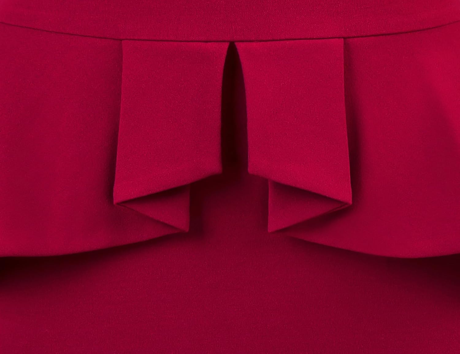 MUXXN Women's 1950s Vintage 3/4 Sleeves Ruffles Bodycon Flattering Casual Formal Pencil Dress