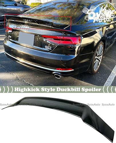 Miniatura 2 de Compatible con Audi A5 S5 Sportback 4DR negro brillante estilo Highkick SPOILER 2017-2022