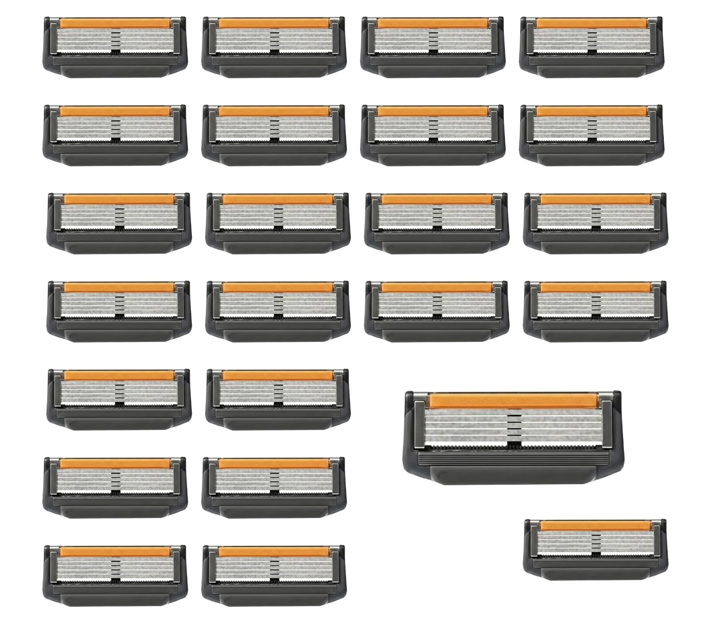 24 PCS Razors for Men Refills Compatible With Fusion 5 Blades Kit, Compatible With Fusion 5 Shaving Blades Men, 5-Layer Precision Mens Razors Shaving Blades, for Men