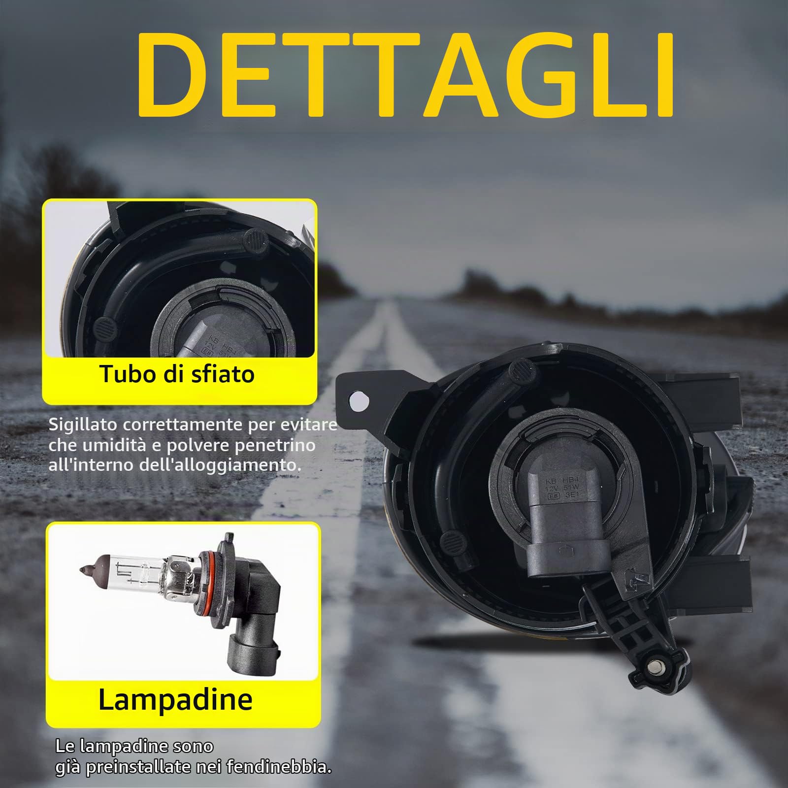 Fendinebbia per Volkswagen Golf 6 Tiguan Beetle Caddy 3 Eos/Cabriolet/Plus Jet 4 Up [VW 5N 5C1 5C7 2K 1F7 5K1 AJ5 517 5M1 521 162 1T3] SEAT Alhambra 710 Lampadine incluse trasparente