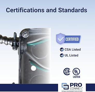 Sigma ProConnex C-510 3/8 AC/MC/Flex Combination Connector, 100-Pack