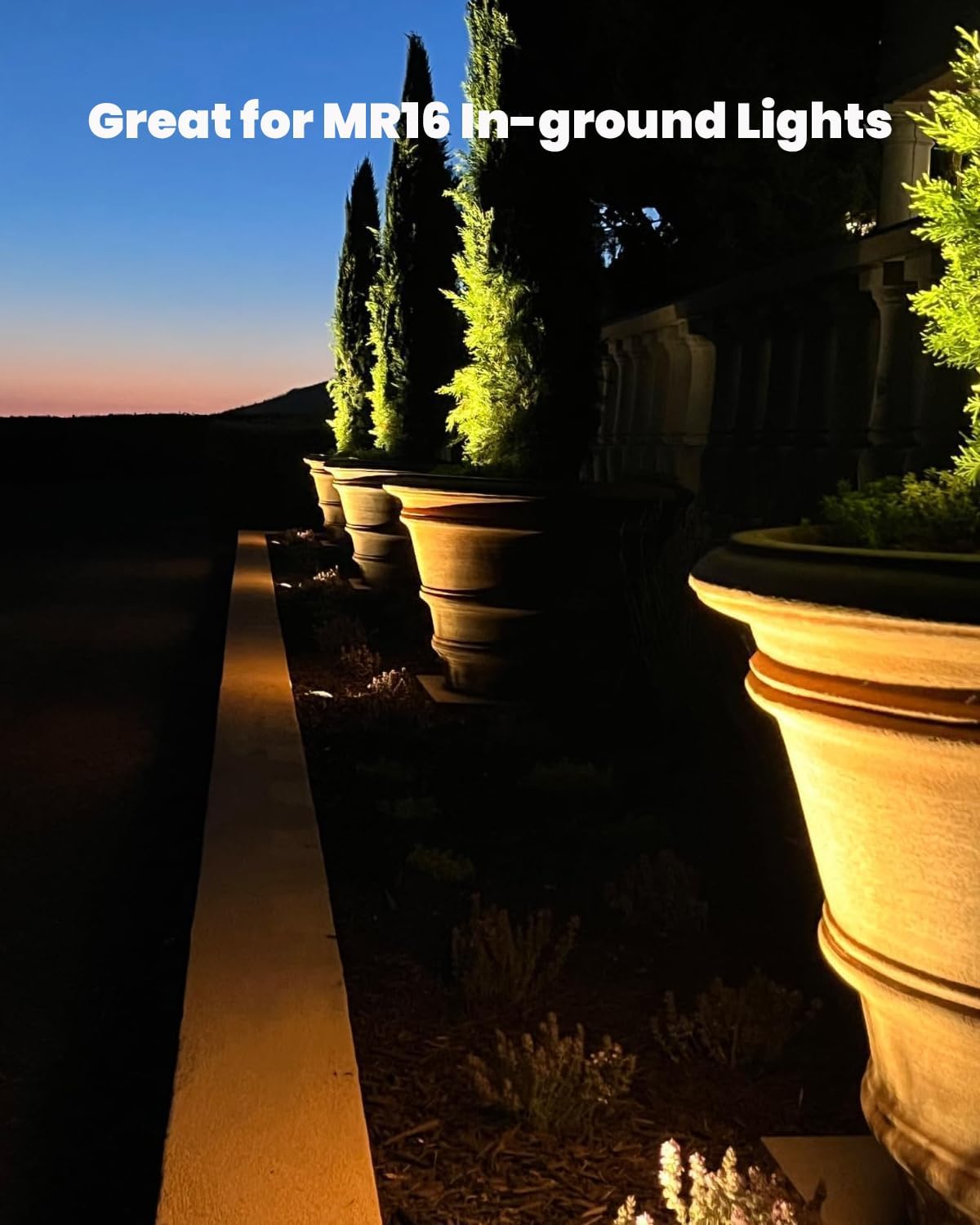 MR16 LED Bulb, Outdoor Landscape MR16 Light Bulbs, 3W Gu5.3 Bi-pin Base 12V Low Voltage LED Spotlights Warm White 2700K-3000K for Landscape Lighting Garden Yard Lights 12-Pack