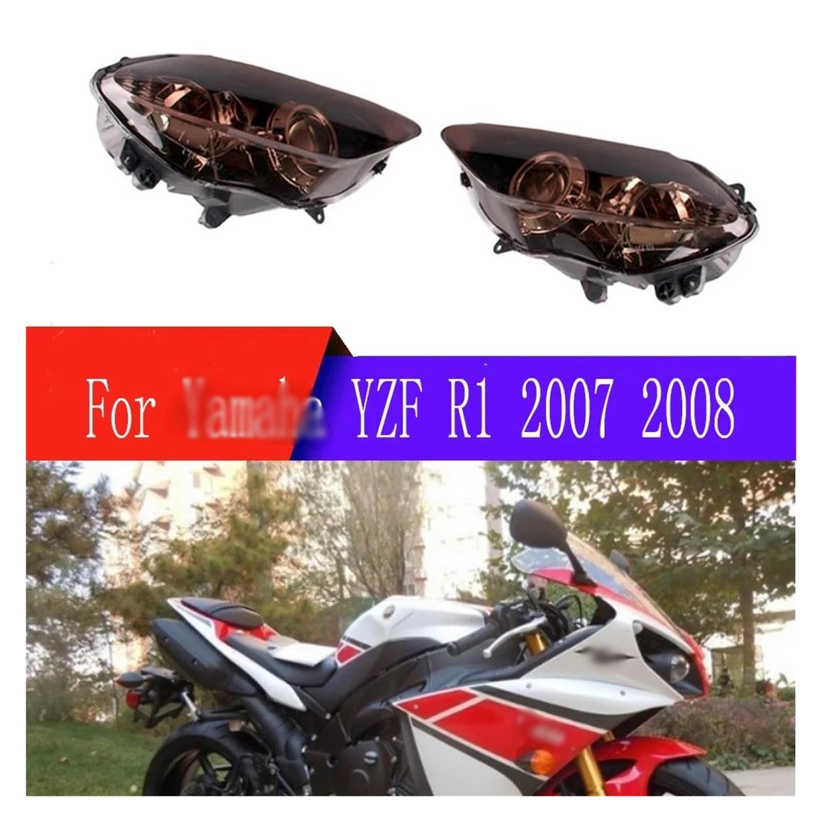 Amazon | プロジェクターヘッドランプ に適合する YZF R1/YZF-R1/YZFR1