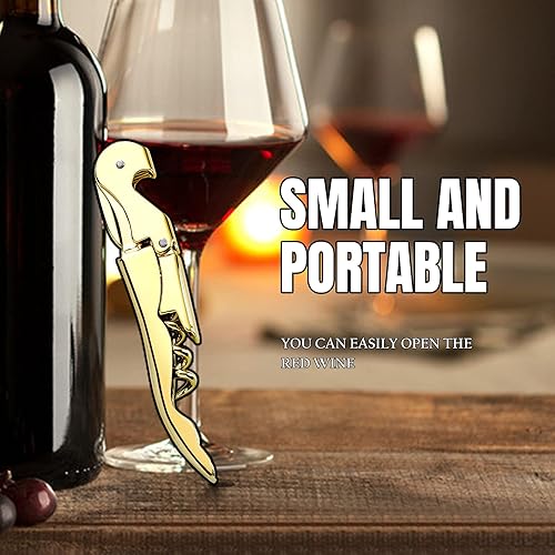 Miniatura 2 de Sacacorchos para camareros profesionales, llave de vino de acero inoxidable para camareros de restaurantes, sacacorchos clásico todo en uno, abridor