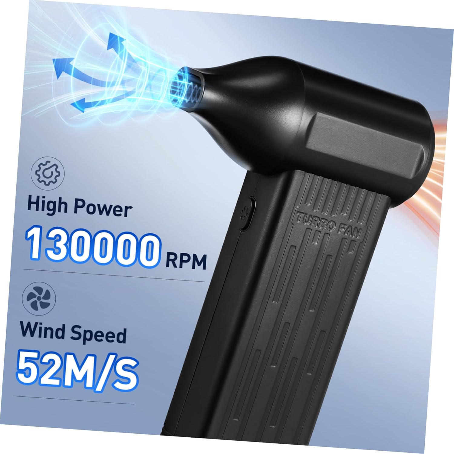 NUOBESTY Portable Cordless Air Duster Lightweight Handheld Blower with High Capacity Battery for Home Cleaning Car Detailing Low Noise Operation for Easy Use Anywhere