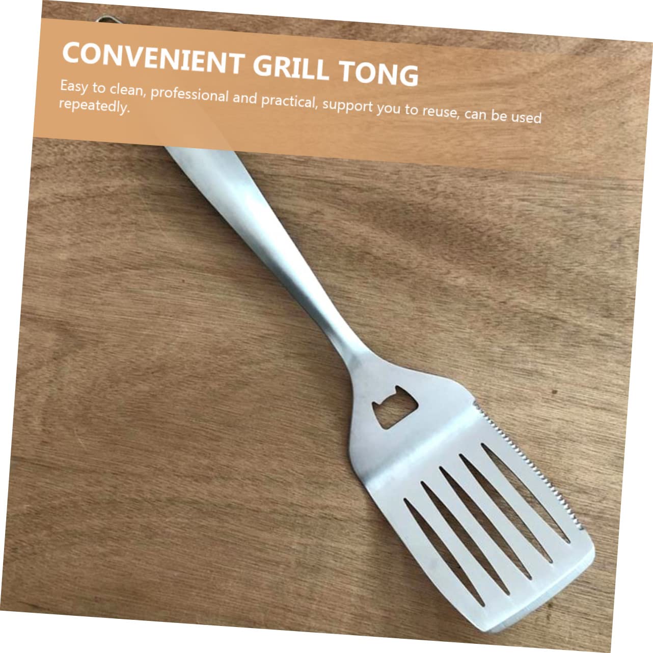Set Utensili Barbecue Portatile in Acciaio Inox Argento | Riutilizzabile, Facile da Trasportare, per Griglia e Cottura All'aperto