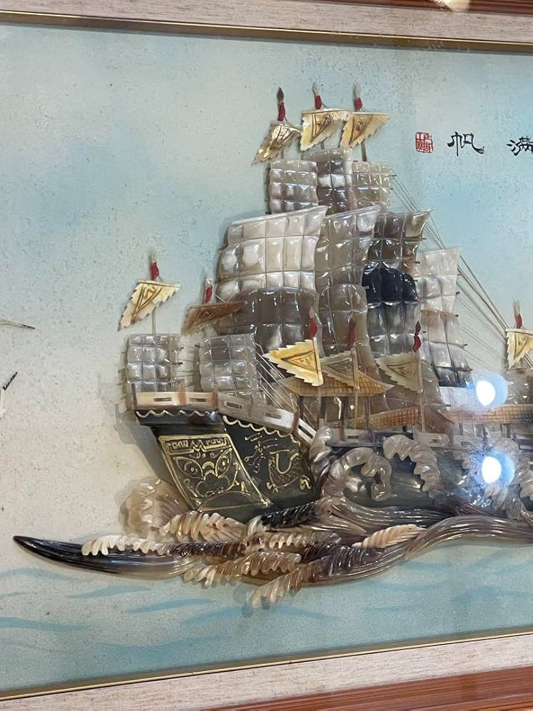 【真作】絵画　日本画（色紙）　順風満風　開運　書画　開運インテリア　W172 真作】絵画 日本画（色紙） 順風満風 開運 書画 開運インテリア