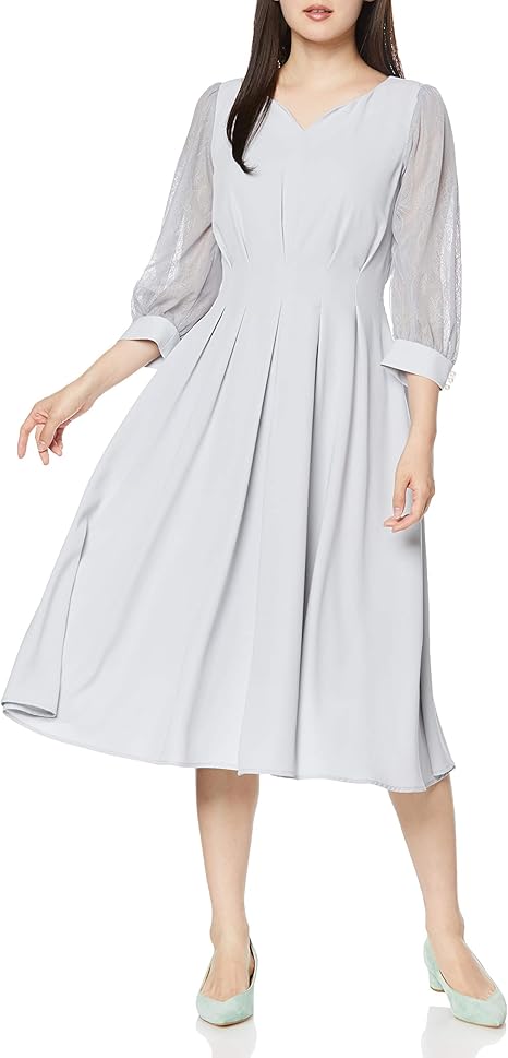 Amazon Co Jp ジル バイ ジルスチュアート ワンピース シアパフドレス レディース ブルー 日本 M 日本サイズm相当 服 ファッション小物