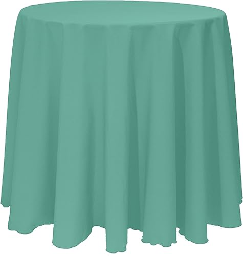 Miniatura 9 de Ultimate Textile Mantel redondo de lino de poliéster de 90 pulgadas, color marrón cobre