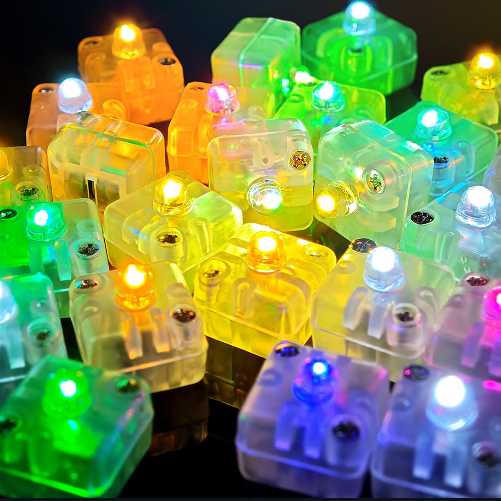 Joycabin 30 Stück LED Ballons Lichter, Mini LED Laternenlichter, led Außen Hängende Dekorationslichter, Papierlaternen Led Licht für Geburtstag Hochzeit Weihnachten Karneval Neujahr Dekor (Mehrfarbig)