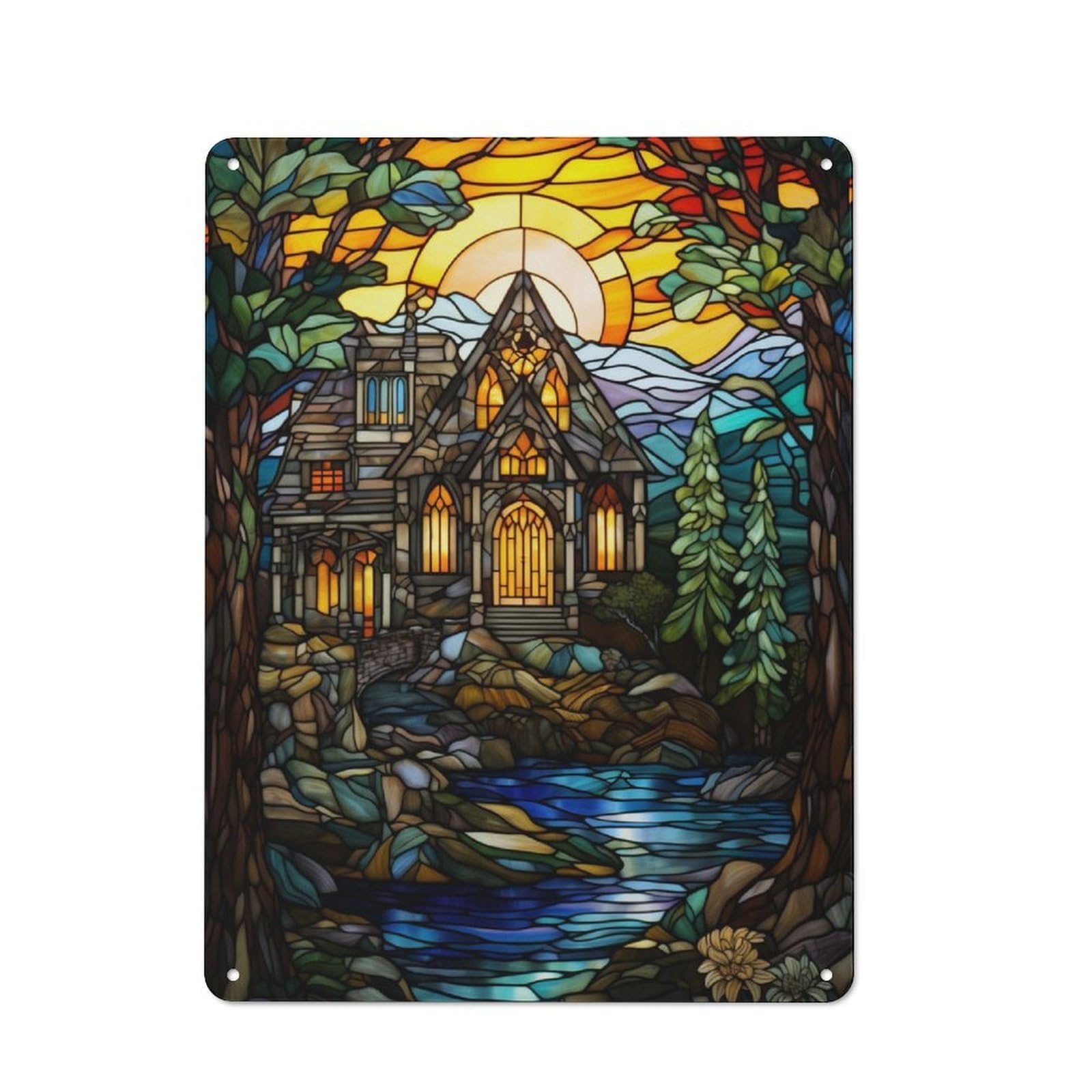 Junmoney The Forest Home Metal Sign 40X30cm With For Home Bar Wall, Rustic Decor, For Collectors Decorating Home Bars And Entertaining Spaces