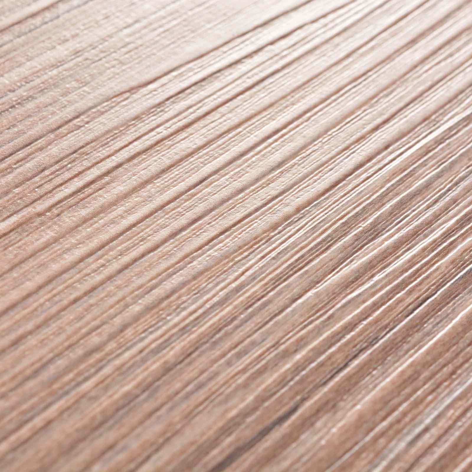 Deski podłogowe, dębowy brąz, 36 sztuk, PCW, samoprzylepne, 5,02 m², 91,5 x 15 cm, wykładzina podłogowa do salonu, kuchni, korytarza, nowoczesne wzornictwo, łatwe w pielęgnacji, antypoślizgowe