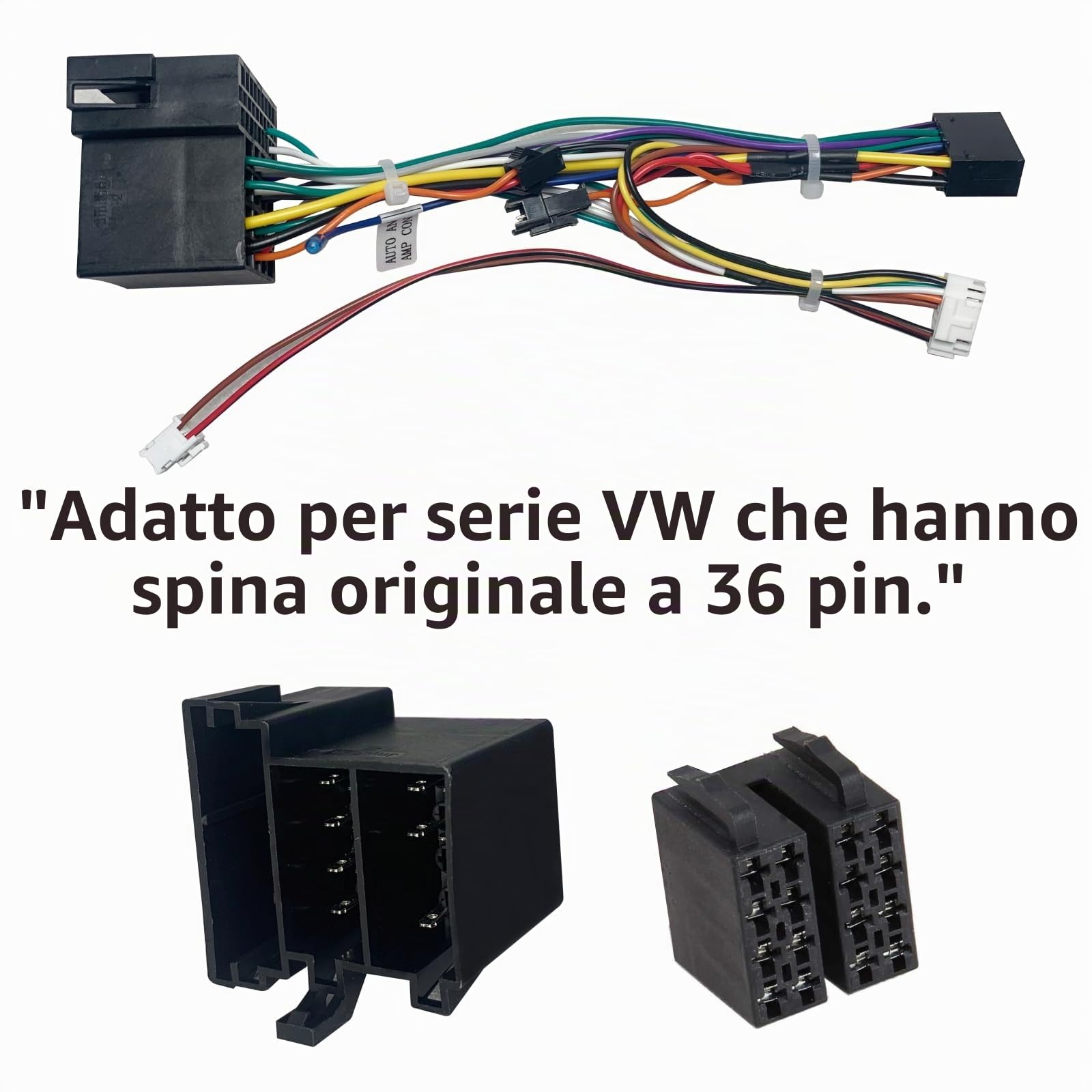 Cablaggio Autoradio 36 pin Compatibile con auto VW Auto/Touareg/Golf/Skoda/Skiat/Sprint/Yada/Toucan/Polo/Passat